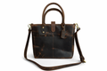 Vintage Hunter Brown Leather Tote Bag