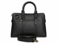 Laptop Bag – Black Glossy Leather - 13” MacBook Compatible