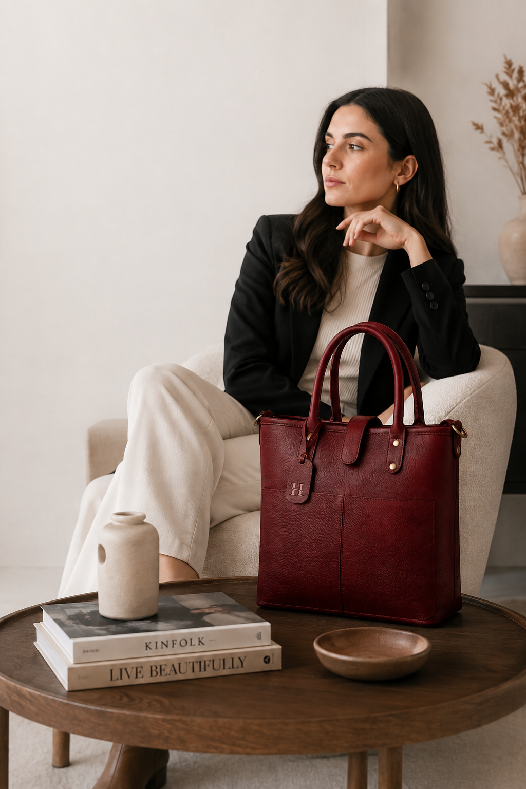 Full-Grain Leather Bags, Made in India
