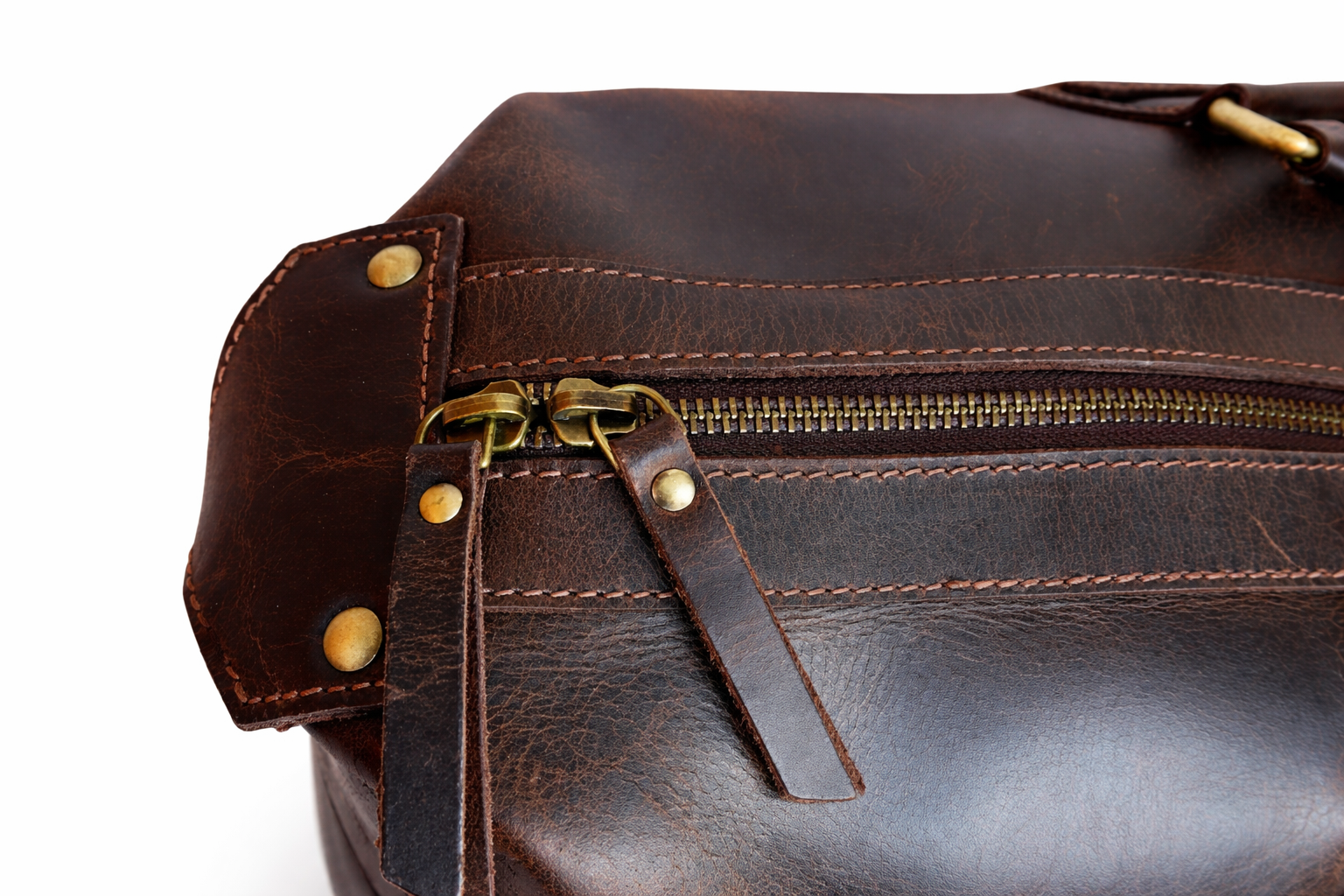Duffle Bag – Brown - Hard Wax Buffalo Leather Travel Bag
