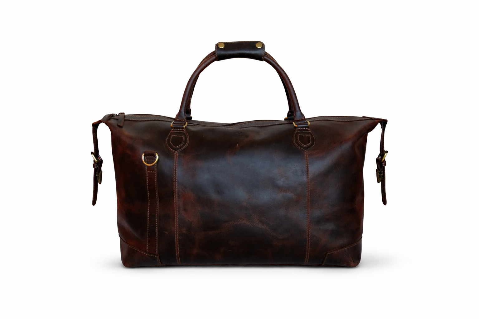 Duffle Bag – Brown - Hard Wax Buffalo Leather Travel Bag