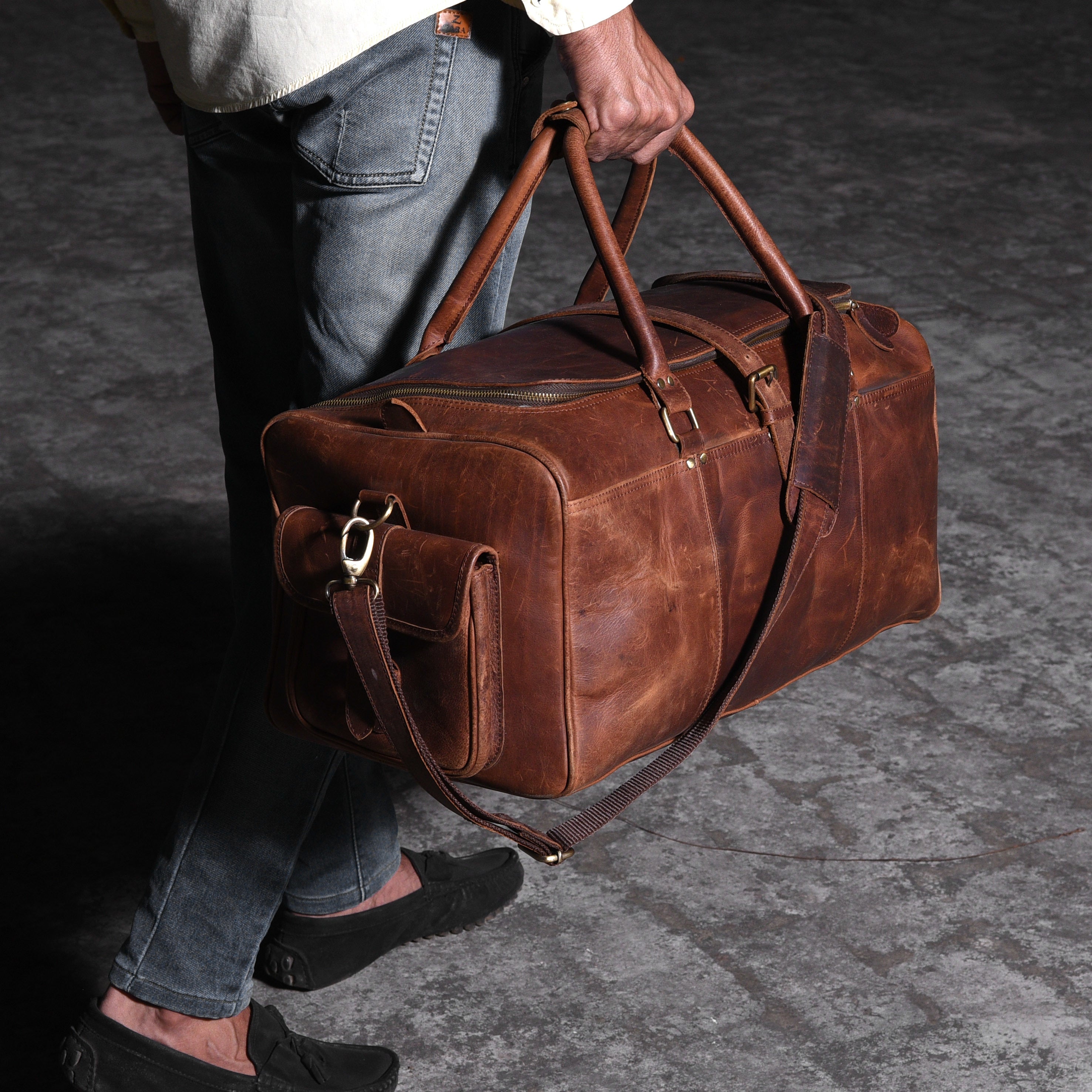 Full-Grain Leather Bags, Made in India